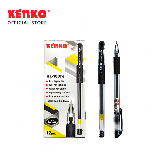 GEL PEN KE100 TJ Black Kenko Stationery Official Store